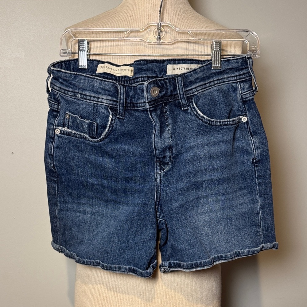Pilcro and the Letterpress by Anthropologie  Indigo slim boyfriend Jean Shorts